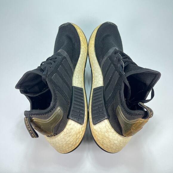 Adidas NMD_R1 Black Leopard Print Lace Up Running Shoes Sneakers Women’s Size 8 - Picture 7 of 10